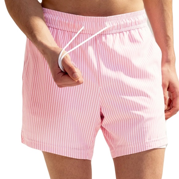 Magmatic Men’s CoastSweet striped Print Lined Swim Trunks Med Like Nee - Picture 5 of 12